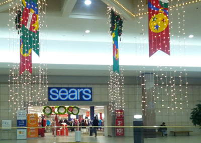 Although Vallco Mall is decorated and ready for the the holidays, it continues to receive a low traffic of shoppers. 
