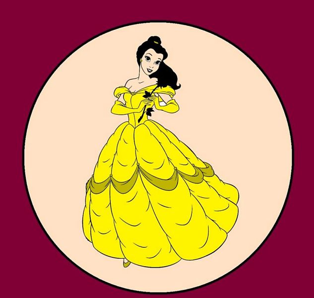 Princess Belle with The Hun hairstyle. Courtesy of parentsociety.com