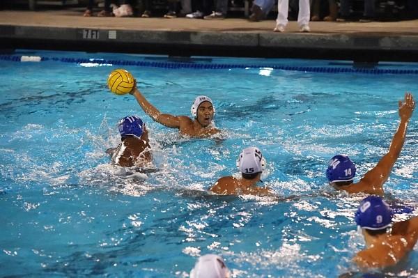 Senior Miles Crawford at the Mustangs second CCS game on Nov. 12.  Photo courtesy of Trevor Carpenter.