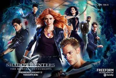 Promotional poster capturing the varied supernatural characters in "Shadowhunters".

Photo Courtesy of E