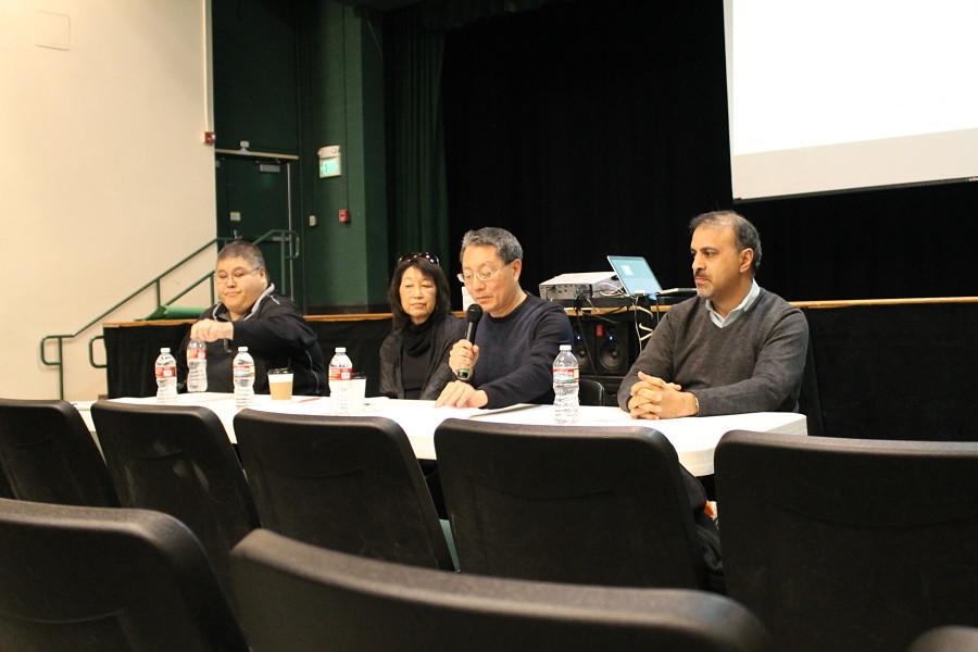 Panelists from left to right: Jeffrey Yoshioka, Susan Hayase, Tom Izu, Athar Siddiqee