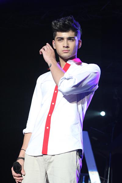 British Singer Zayn Malik on stage 