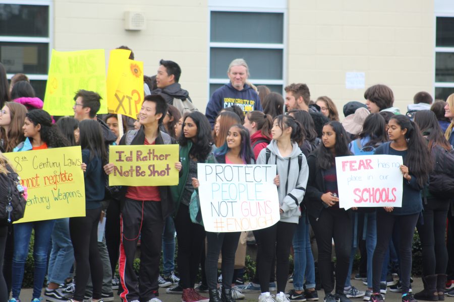 The walk out continued on after the 17 minutes, as students walked to FHS and to city hall.