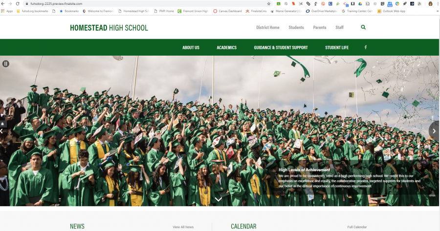 The new website layout attempts to accommodate the different needs of students, parents and staff, according to FUHSD Coordinator of Communications Rachel Zlotziver. Photo courtesy of Amity Bateman.