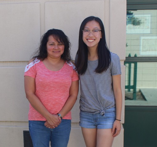 Key Club’s president Shannon Cheung (12) and Advisor Adrianne Navarro excited for the events planned for key club and for the new school year.