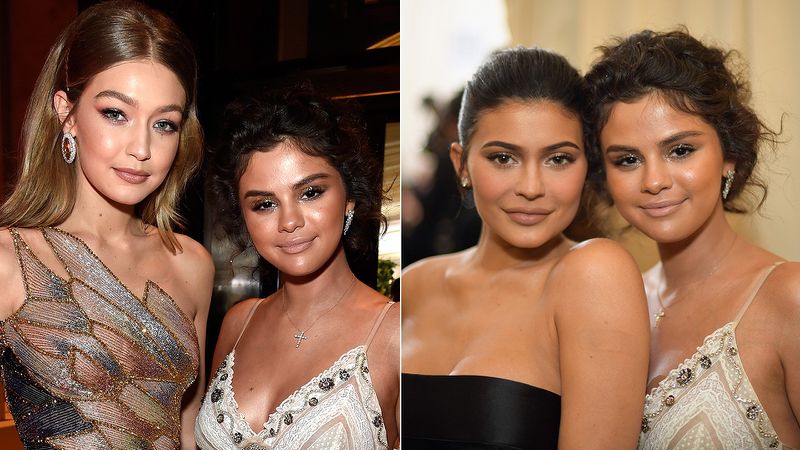 Make-up Mishap: Gomez’s makeup looks sloppy as she stands next to other Met Gala attendees who have their looks put together.