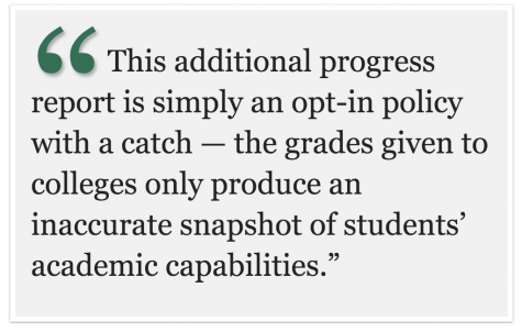 An unnecessary option: FUHSD's opt-in progress reports fail to recognize differences in student learning