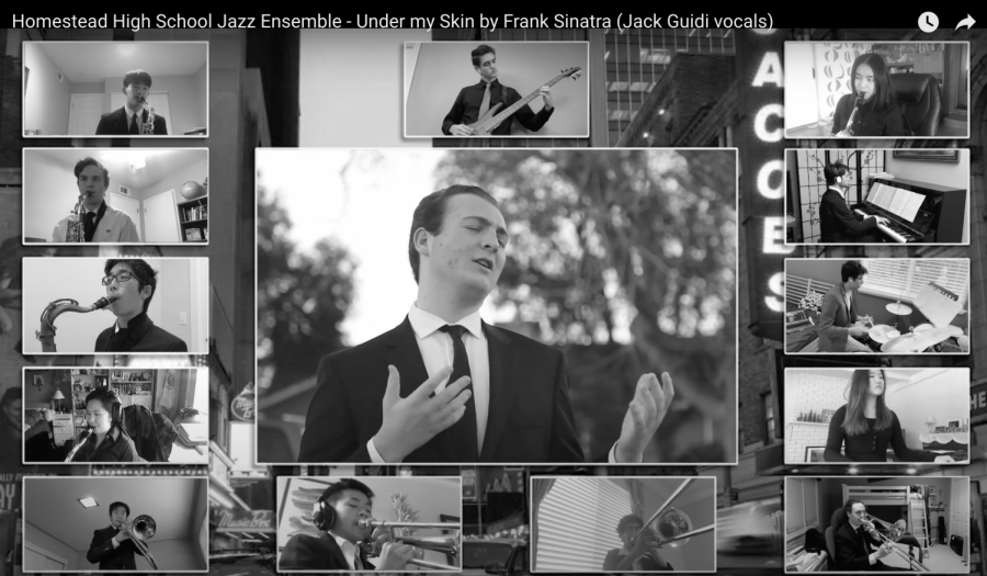  HHS Jazz Ensemble performs Under My Skin by Frank Sinatra for the virtual CMEA festival.
