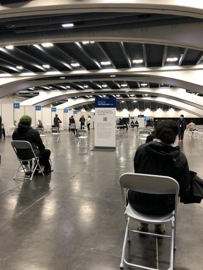  With the school reopening drawing close, teachers are getting their second vaccinations at locations such as Moscone Center in San Francisco.
