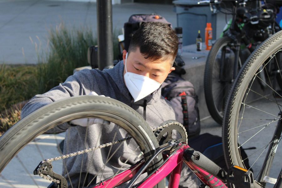 President Kaleb Kim discusses love of bicycling, plans to expand biking community.