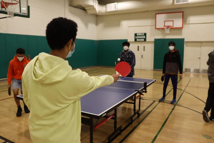 Regardless of experience or skill, students attend ping pong club’s free plays to have an enjoyable time competing with each other. 