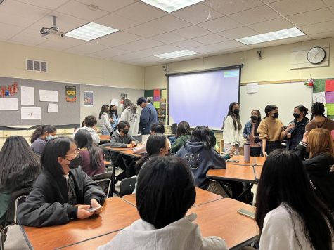 At their latest general meeting, Key Club decided to take a different approach and have members play a competition game, Angelina Kwan said.