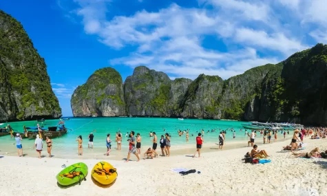After filming of the movie “The Beach,” the island of Koh Phi Phi Leh in Thailand where the movie was shot became increasingly damaged, exacerbated by the influx of tourists along the shores.