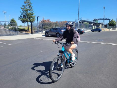 As an ASB sustainability commissioner, sophomore Aayushma Adhikari said she encourages other students to bike to school if they have the ability. 