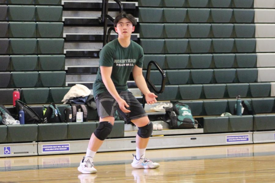 Senior Victor Tsai steps up to the role of defensive specialist after a teammate was injured.