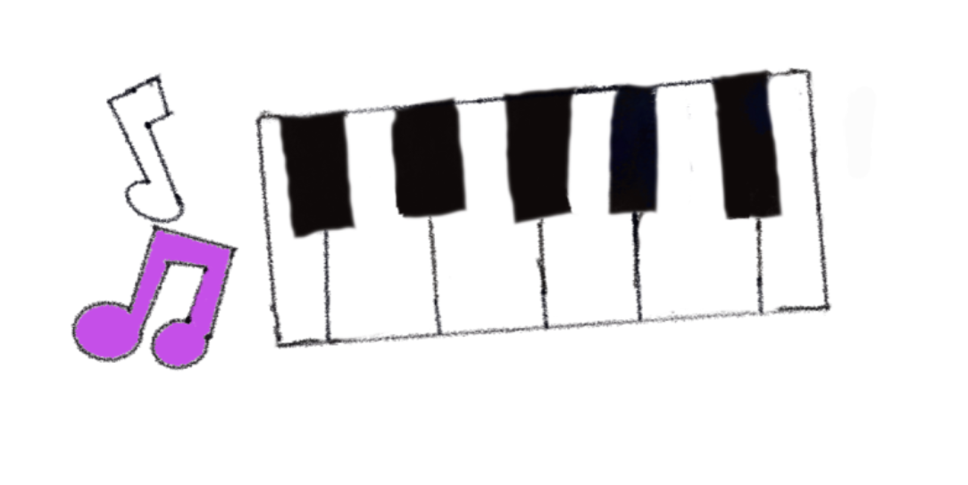 how to draw a piano keyboard