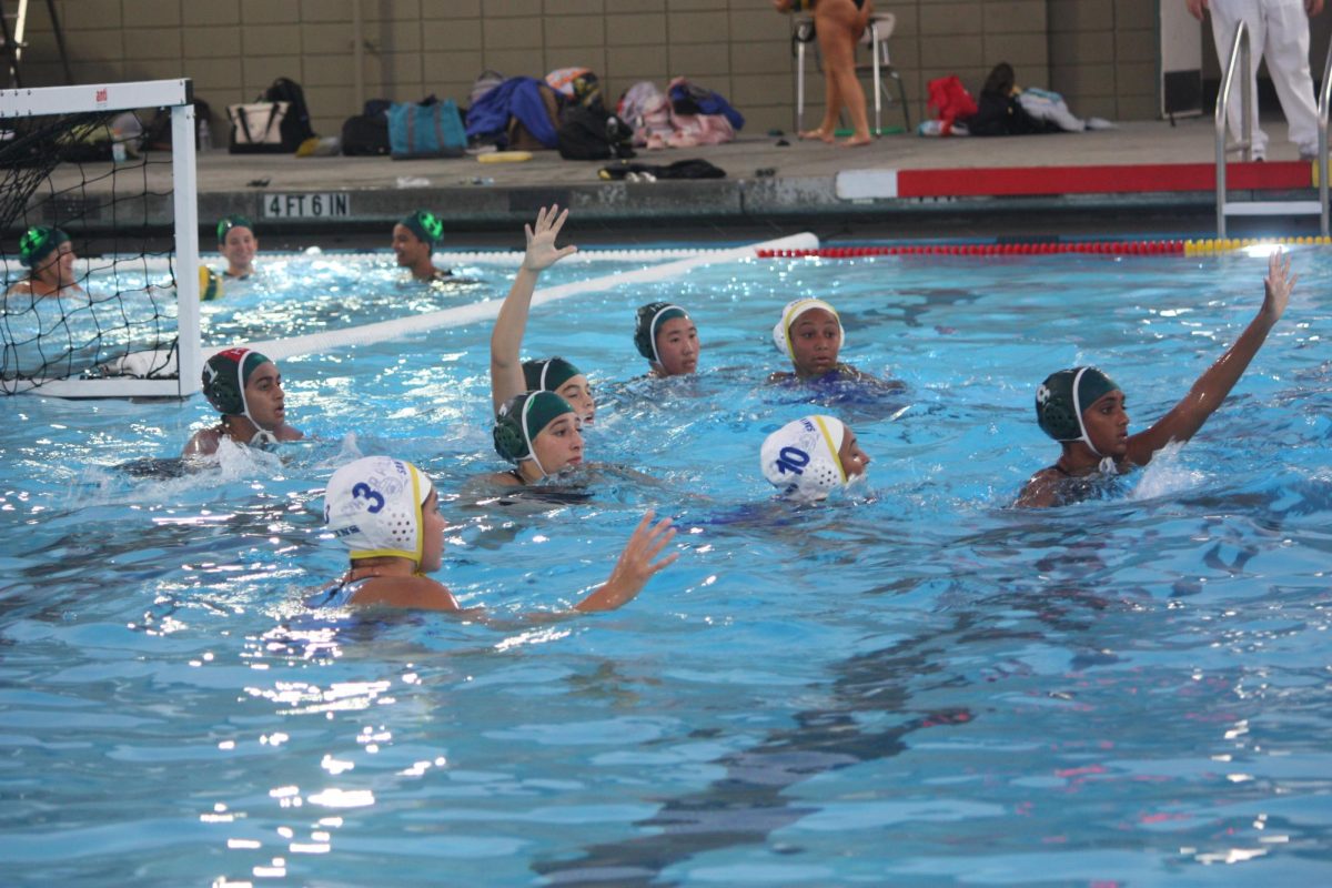 Varsity girls water polo wins 10-5 against Santa Clara.