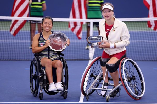 Diede de Groot of the Netherlands beat Yui Kamiji of Japan in the womens singles final to extend her winning streak to 121 matches. (Photo from International Paralympic Committee) 