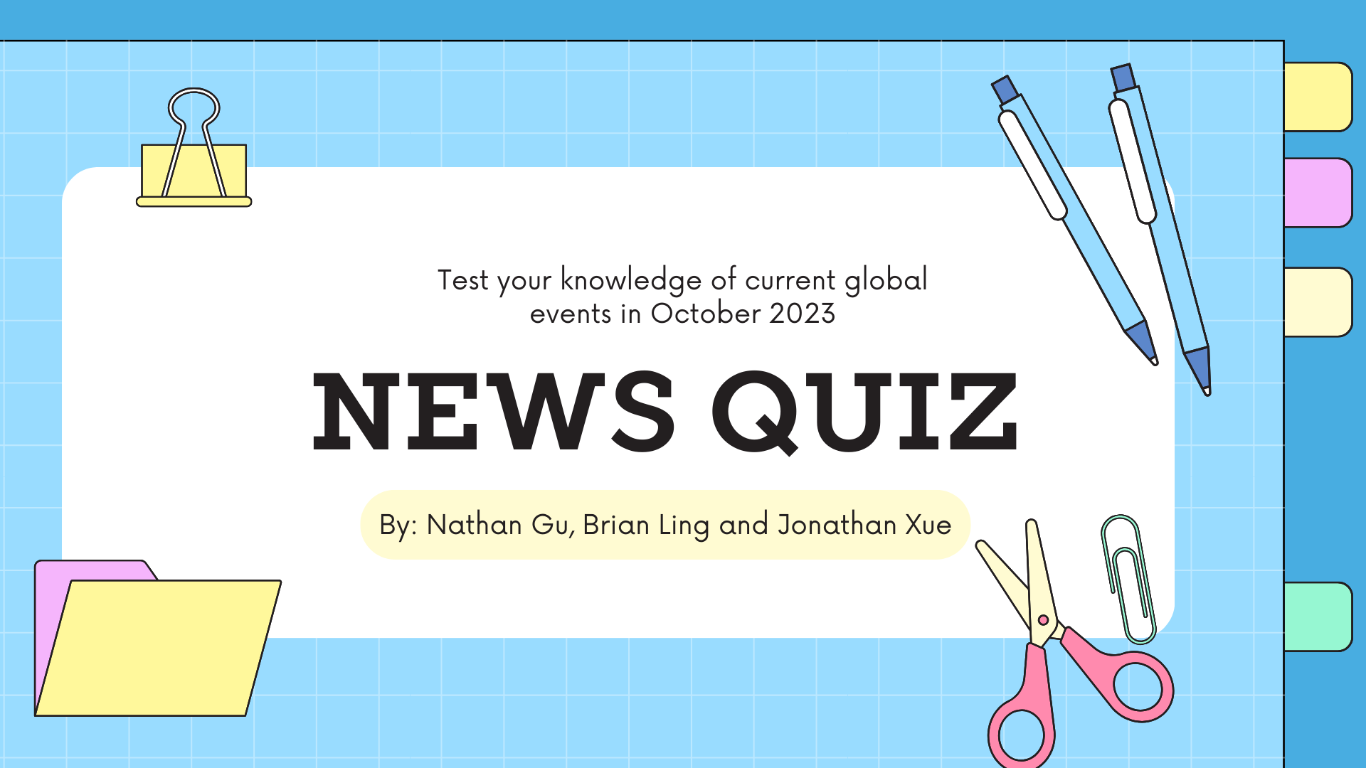 quiz  the news – the news