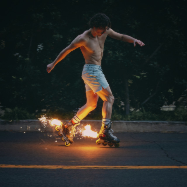 In ‘Fireworks and Rollerblades,’ Boone uses unique songwriting and surprising elements to write fiery songs. (Photo from Spotify)