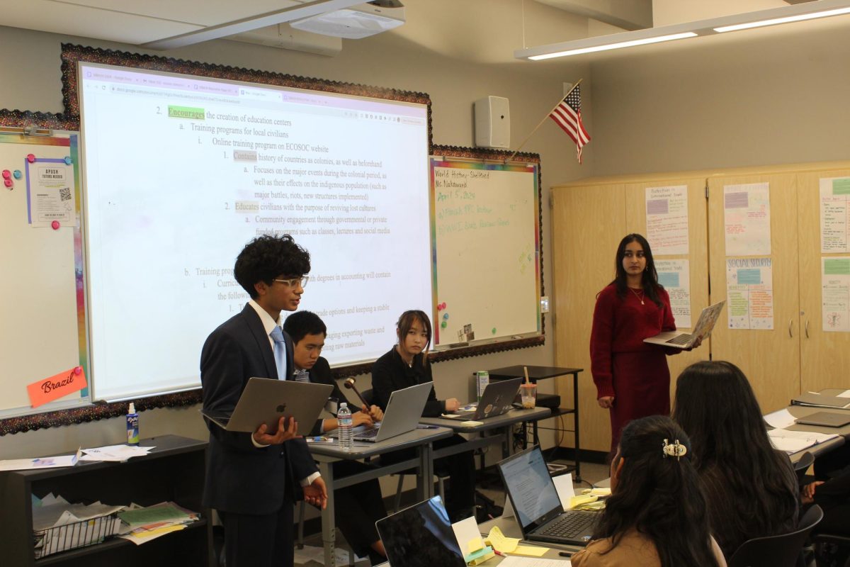 Model UN teaches fundamental skills for public speaking and collaboration.