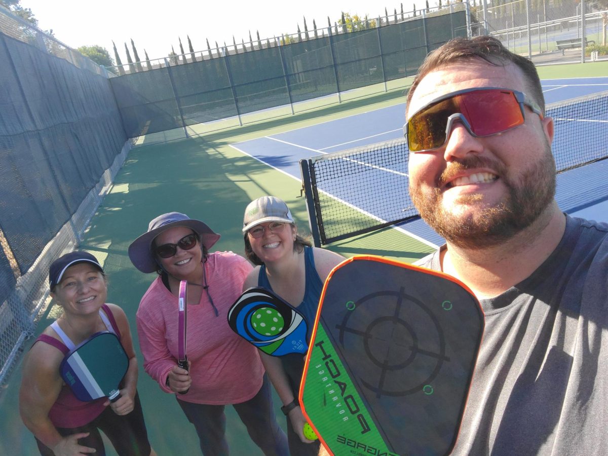Pickleball with friends provides a fun and physical way to relieve stress, Ward said.