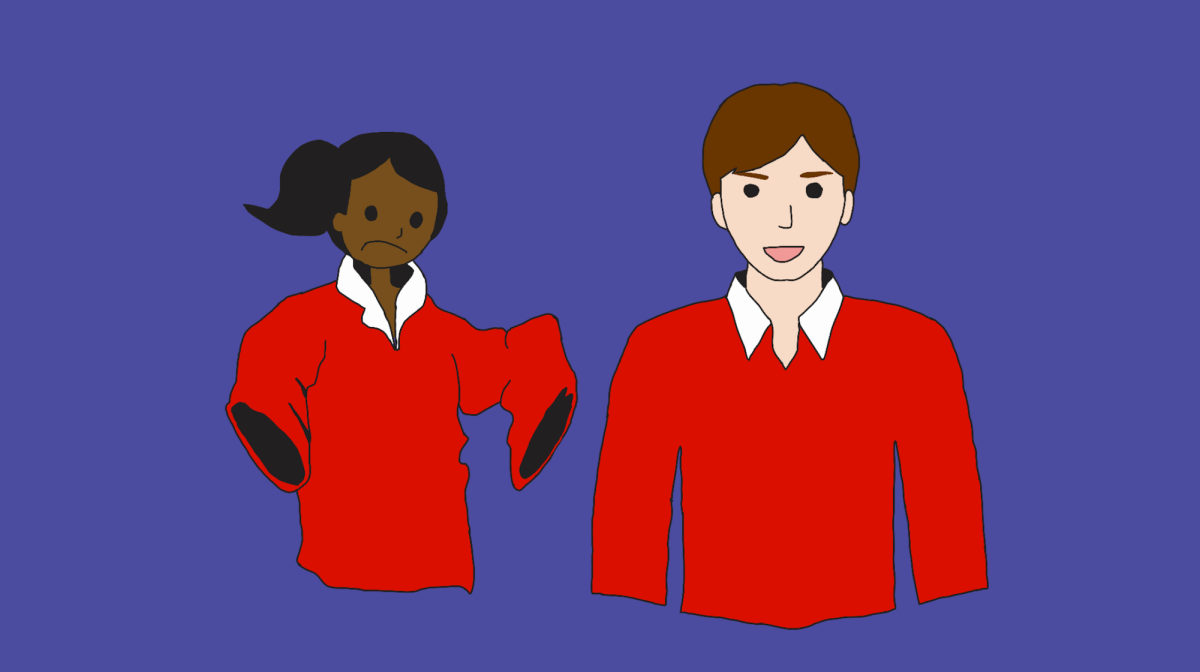 Unisex clothing is often advertised as oversized to avoid accountability for obvious issues with sizing.